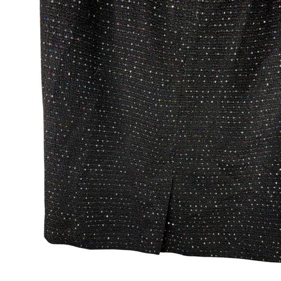Nine West Pencil Skirt La Vie En Rose Black Multi Sequin 8 New - Picture 13 of 14